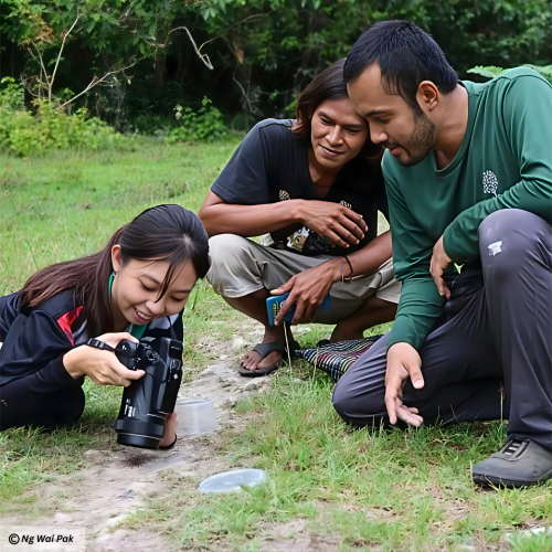 Citizen science in action.