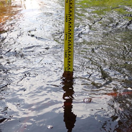 Water level monitoring to evaluate rewetting effectiveness and peatland hydrology.